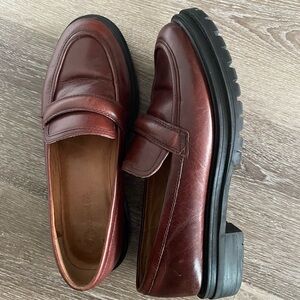 Women’s Madewell Brown Leather Loafers Size 8.5